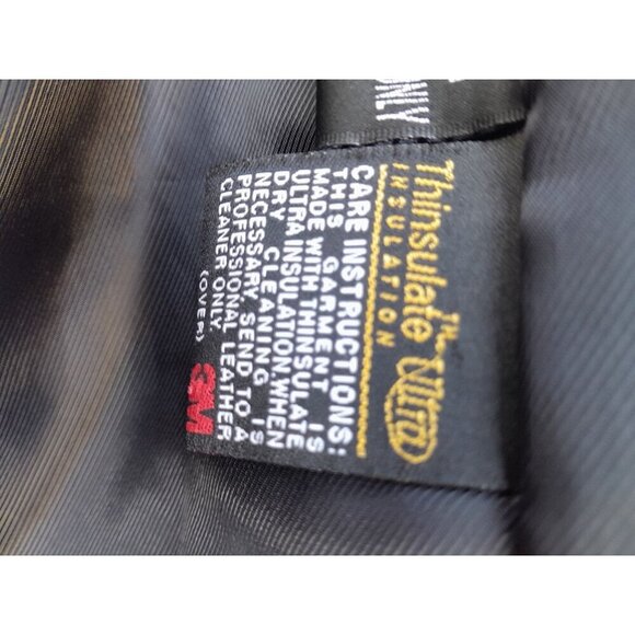 Wilsons Leather M Julian Classic Mid-Length Leather Thinsulate Coat Black Size L - Picture 9 of 13